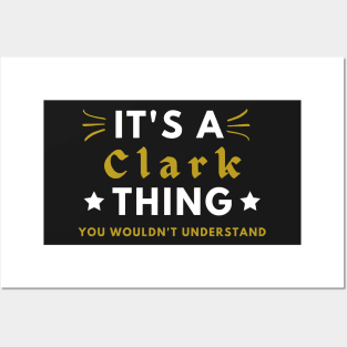 It's a Clark thing funny name shirt Posters and Art